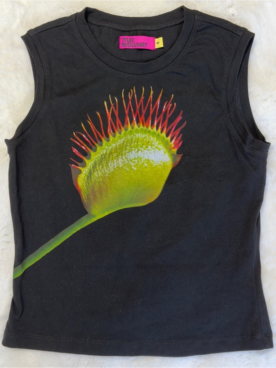 Tyler Mcgillivary Tops - Tyler Mcgillivary Dover Venus Flytrap Tank Crop Top Size Small